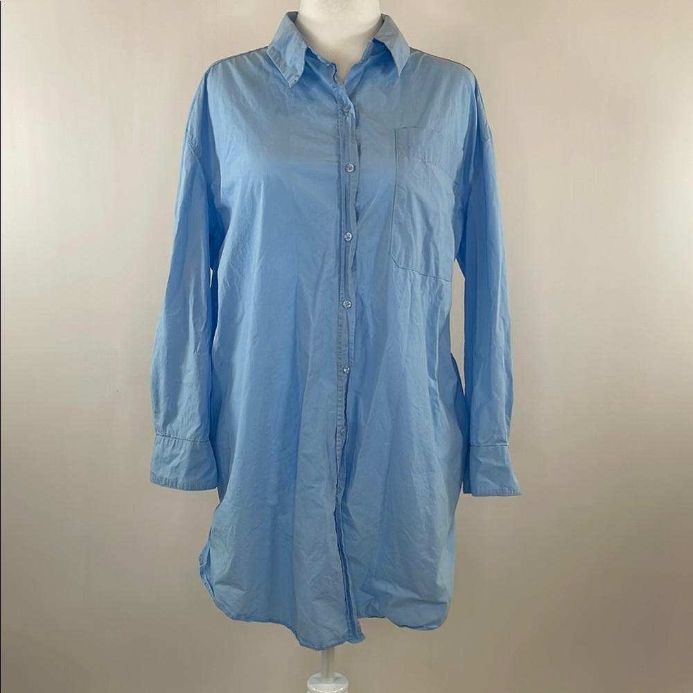 English Factory Classic Collared Shirt Dress, L - Picture 5 of 12